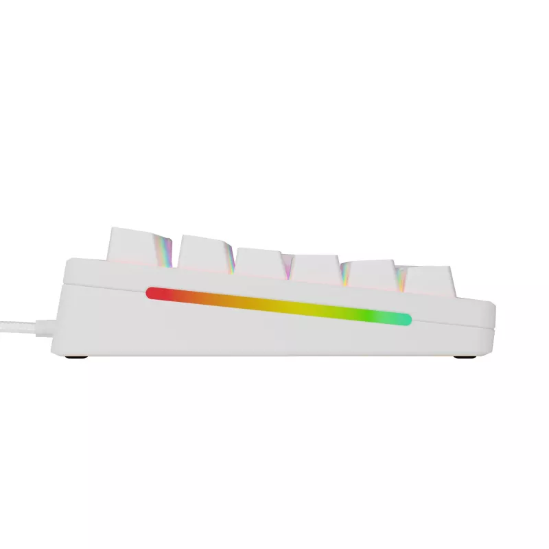Mehāniska pilna izmēra (100%) vadu tastatūra GLORIOUS GMMK 3 HE — balta, USB, QWERTY, RGB