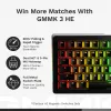 Mehāniska pilna izmēra (100%) vadu tastatūra GLORIOUS GMMK 3 HE — balta, USB, QWERTY, RGB