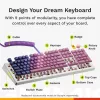 Mehāniska pilna izmēra (100%) vadu tastatūra GLORIOUS GMMK 3 HE — balta, USB, QWERTY, RGB