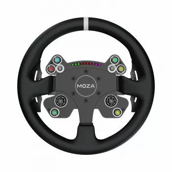 Moza Racing CS V2P Dual Clutch stūre, Stūre, PC, Vadu, USB, Melna, Alumīnijs, Magnētiskais pārslēdzējs no kaltas oglekļa šķiedras