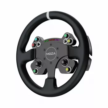 Moza Racing CS V2P Dual Clutch stūre, Stūre, PC, Vadu, USB, Melna, Alumīnijs, Magnētiskais pārslēdzējs no kaltas oglekļa šķiedras