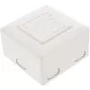 Sienas kontaktligzdas kārba InLine Cat.6 2x RJ45 horizontāla — uz virsmas vai padziļinājumā