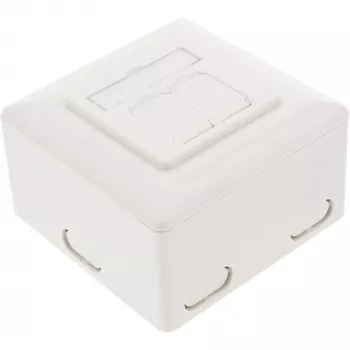 Sienas kontaktligzdas kārba InLine Cat.6 2x RJ45 horizontāla — uz virsmas vai padziļinājumā