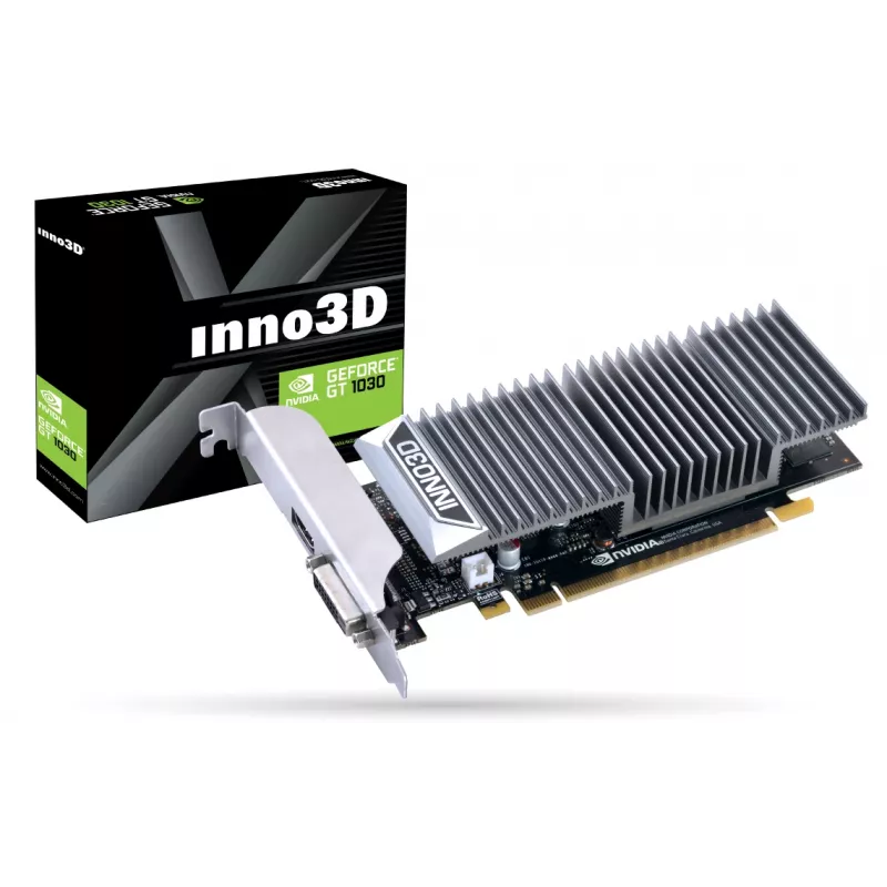 INNO3D grafiskā karte NVIDIA GeForce GT 1030 2GB GDDR5 zema profila GDDR5 2GB PCI-E