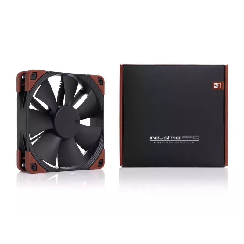 Ventilators Noctua NF-F12 INDUSTRIALPPC-2000 12 cm 450-2000 RPM Melns Brūns