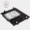 Axagon RHD-435 kronšteins 4x 2,5 collu vai 2x 2,5 collu HDD/SSD un 1x 3,5 collu HDD ievietošanai 5,25 collu nodalījumā, metāla