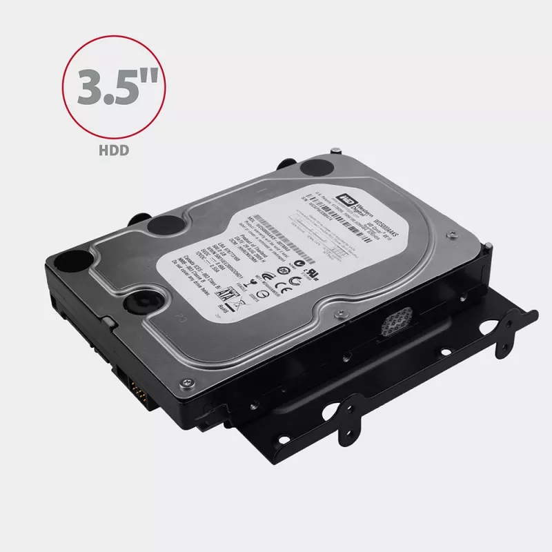 Axagon RHD-435 kronšteins 4x 2,5 collu vai 2x 2,5 collu HDD/SSD un 1x 3,5 collu HDD ievietošanai 5,25 collu nodalījumā, metāla
