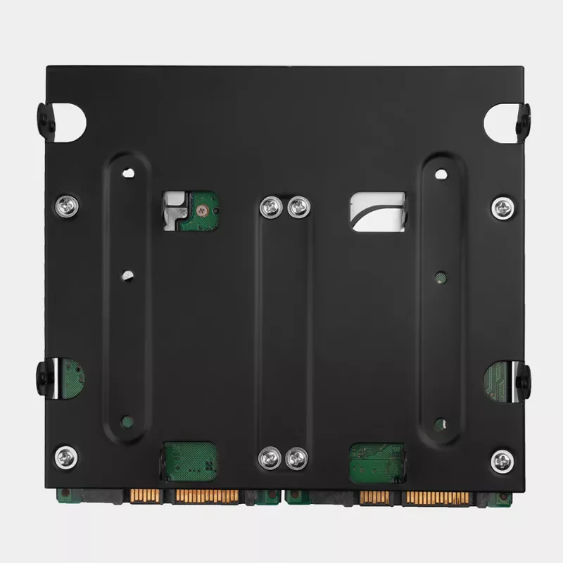 Axagon RHD-435 kronšteins 4x 2,5 collu vai 2x 2,5 collu HDD/SSD un 1x 3,5 collu HDD ievietošanai 5,25 collu nodalījumā, metāla