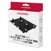 Axagon RHD-435 kronšteins 4x 2,5 collu vai 2x 2,5 collu HDD/SSD un 1x 3,5 collu HDD ievietošanai 5,25 collu nodalījumā, metāla