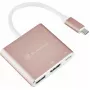 USB-C uz HDMI video adapteris SILVERSTONE EP08 (USB-C 3.1, HDMI) Rozā