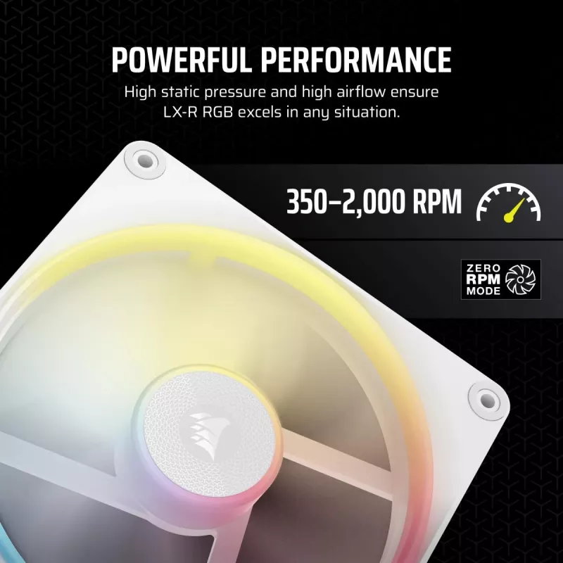 CORSAIR Icue Link Lx140-r RGB 140mm Pwm Reverse Fans Starter Kit - balts