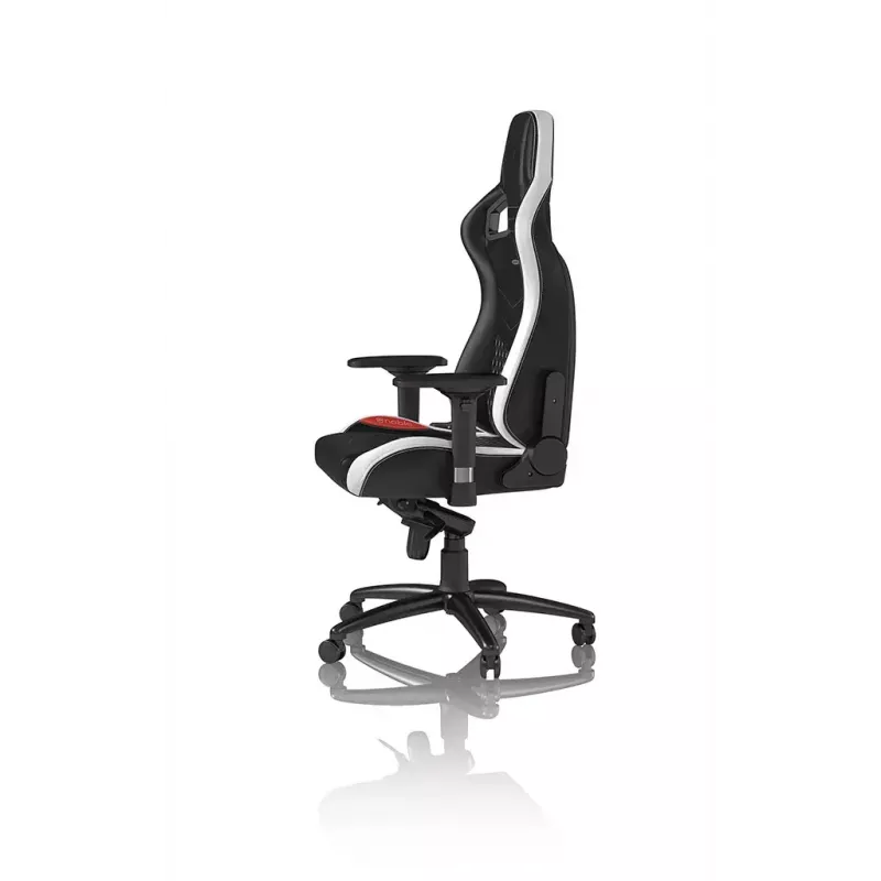 PC spēļu krēsls noblechairs EPIC — polsterēts sēdeklis, maks. slodze 120 kg, augstums 131–141 cm, sēdekļa platums 56 cm, ritentiņi
