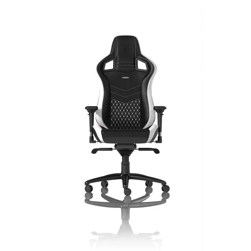PC spēļu krēsls noblechairs EPIC — polsterēts sēdeklis, maks. slodze 120 kg, augstums 131–141 cm, sēdekļa platums 56 cm, ritentiņi