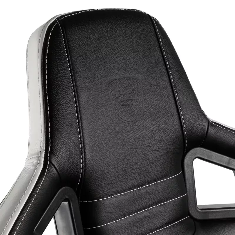 PC spēļu krēsls noblechairs EPIC — polsterēts sēdeklis, maks. slodze 120 kg, augstums 131–141 cm, sēdekļa platums 56 cm, ritentiņi