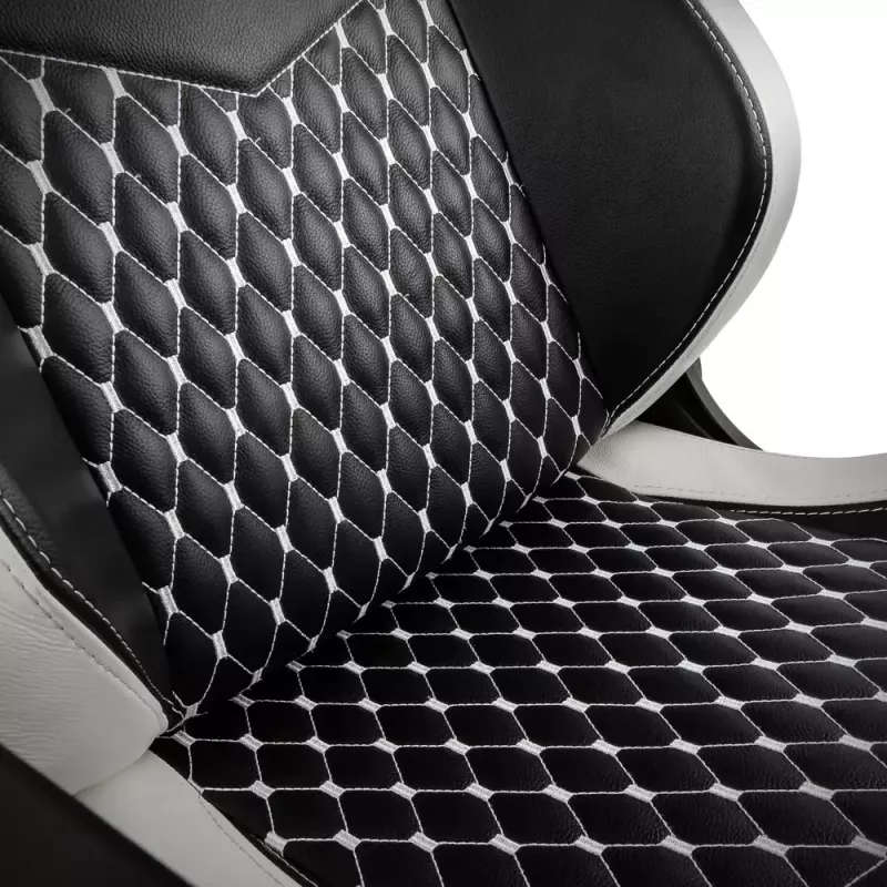 PC spēļu krēsls noblechairs EPIC — polsterēts sēdeklis, maks. slodze 120 kg, augstums 131–141 cm, sēdekļa platums 56 cm, ritentiņi