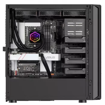 PC korpuss Silverstone SETA D1 Midi Tower melns