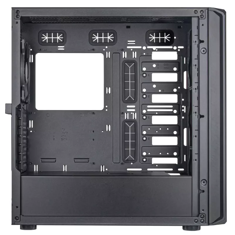 PC korpuss Silverstone SETA D1 Midi Tower melns