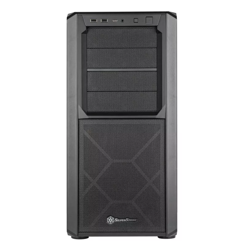 PC korpuss Silverstone SETA D1 Midi Tower melns