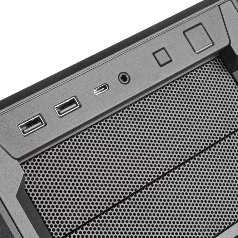 PC korpuss Silverstone SETA D1 Midi Tower melns