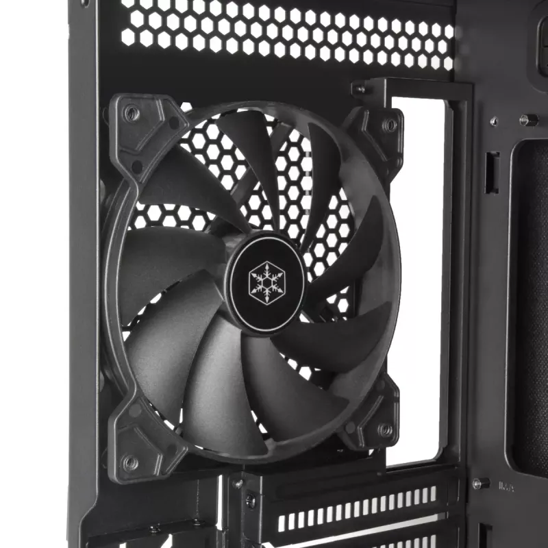 PC korpuss Silverstone SETA D1 Midi Tower melns