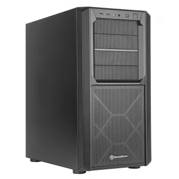 PC korpuss Silverstone SETA D1 Midi Tower melns