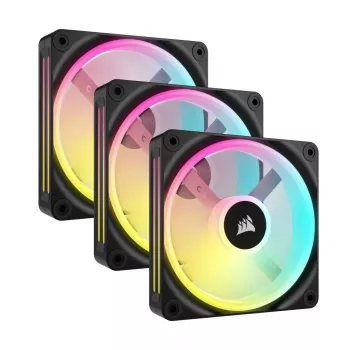 CORSAIR Qx RGB sērijas Icue Link Qx120 RGB 120 mm magnētiskā kupola RGB ventilatora sākuma komplekts