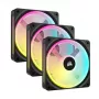 CORSAIR Qx RGB sērijas Icue Link Qx120 RGB 120 mm magnētiskā kupola RGB ventilatora sākuma komplekts