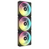 CORSAIR Qx RGB sērijas Icue Link Qx120 RGB 120 mm magnētiskā kupola RGB ventilatora sākuma komplekts