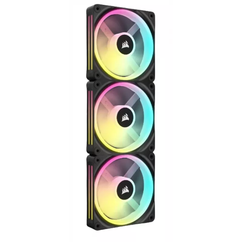CORSAIR Qx RGB sērijas Icue Link Qx120 RGB 120 mm magnētiskā kupola RGB ventilatora sākuma komplekts