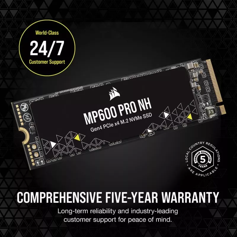 CORSAIR SSD - 1TB - MP600 Pro Nh PCI-E 4.0 (gen 4) x4 NVMe M.2