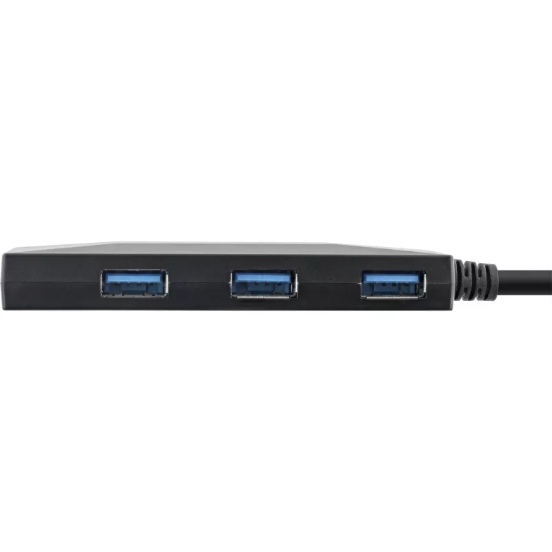 InLine USB 3.2 Gen.1 centrmezgls, USB-C uz 2 portiem USB-C un 3 portiem USB-A, ar barošanas bloku