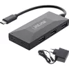 InLine USB 3.2 Gen.1 centrmezgls, USB-C uz 2 portiem USB-C un 3 portiem USB-A, ar barošanas bloku