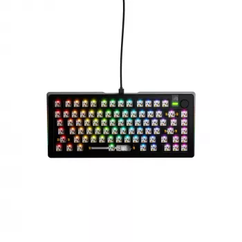 Mehāniskā tastatūra GLORIOUS GMMK 3 PRO 75% Barebones vadu USB, RGB, melna, 2 m kabelis