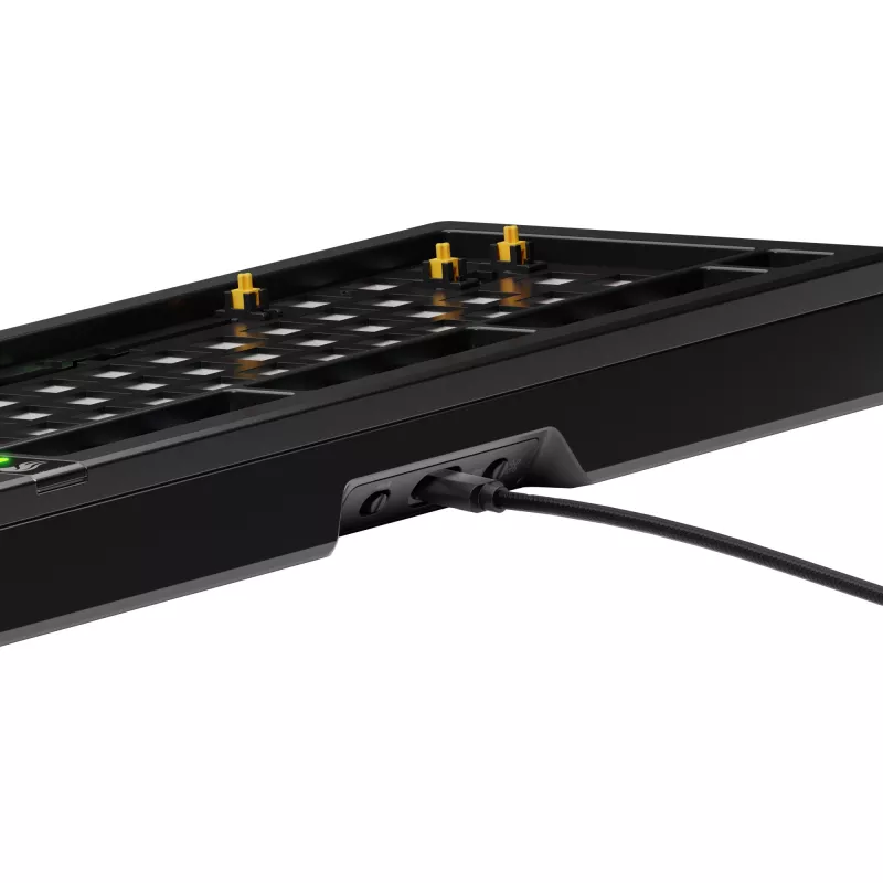 Mehāniskā tastatūra GLORIOUS GMMK 3 PRO 75% Barebones vadu USB, RGB, melna, 2 m kabelis