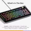 Mehāniskā tastatūra GLORIOUS GMMK 3 PRO 75% Barebones vadu USB, RGB, melna, 2 m kabelis