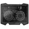 Klēpjdatora dzesēšanas paliktnis Kolink KL-N200 līdz 39,6 cm (15,6 collu) klēpjdatoriem, 2 ventilatori 140 mm, USB barošana, melns