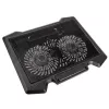 Klēpjdatora dzesēšanas paliktnis Kolink KL-N200 līdz 39,6 cm (15,6 collu) klēpjdatoriem, 2 ventilatori 140 mm, USB barošana, melns