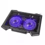 Klēpjdatora dzesēšanas paliktnis Kolink KL-N200 līdz 39,6 cm (15,6 collu) klēpjdatoriem, 2 ventilatori 140 mm, USB barošana, melns