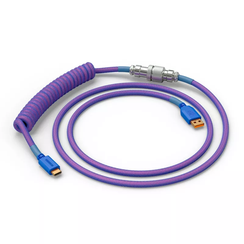 Spirālveida USB kabelis GLORIOUS GMMK Nebula 1,5 m RGB tastatūrām