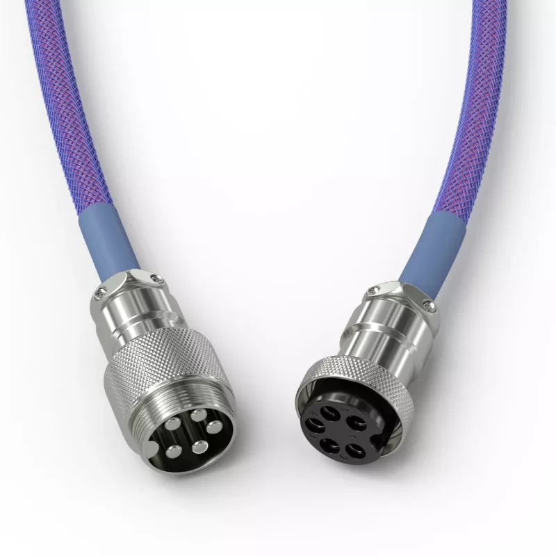 Spirālveida USB kabelis GLORIOUS GMMK Nebula 1,5 m RGB tastatūrām