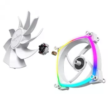 Fan Montech RX120 PWM 12 cm 800-1600 RPM 27 dB balta