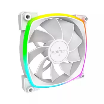 Fan Montech RX120 PWM 12 cm 800-1600 RPM 27 dB balta