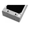 Radiators EKWB modelis — misiņš/varš/nerūsējošais tērauds balta 130×285×58 mm