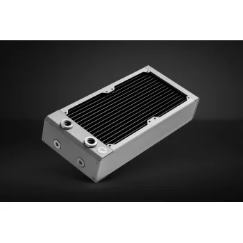 Radiators EKWB modelis — misiņš/varš/nerūsējošais tērauds balta 130×285×58 mm