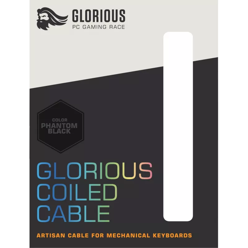 Glorious Gaming Coiled melns 1,37 m