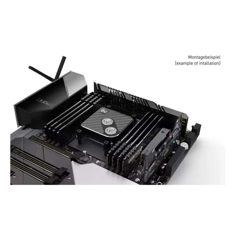 Ūdens bloks Alphacool Core 1 Ogleklis Misiņš Varš Niķelis Melns 72mm