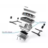 Ūdens bloks Alphacool Core 1 Ogleklis Misiņš Varš Niķelis Melns 72mm