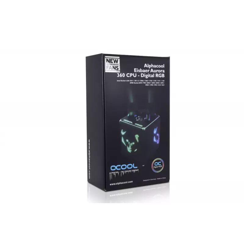 Alphacool 11999 12 cm melns gaisa dzesētājs 118.9 m³/h 3.17 mmH2O