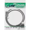 InLine DisplayPort 1.4 kabelis, 8K4K, taisnsleņķa, melns/zelta, 2 m