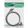 InLine DisplayPort 1.4 kabelis, 8K4K, lejupvērsts leņķis, melns/zelts, 2m